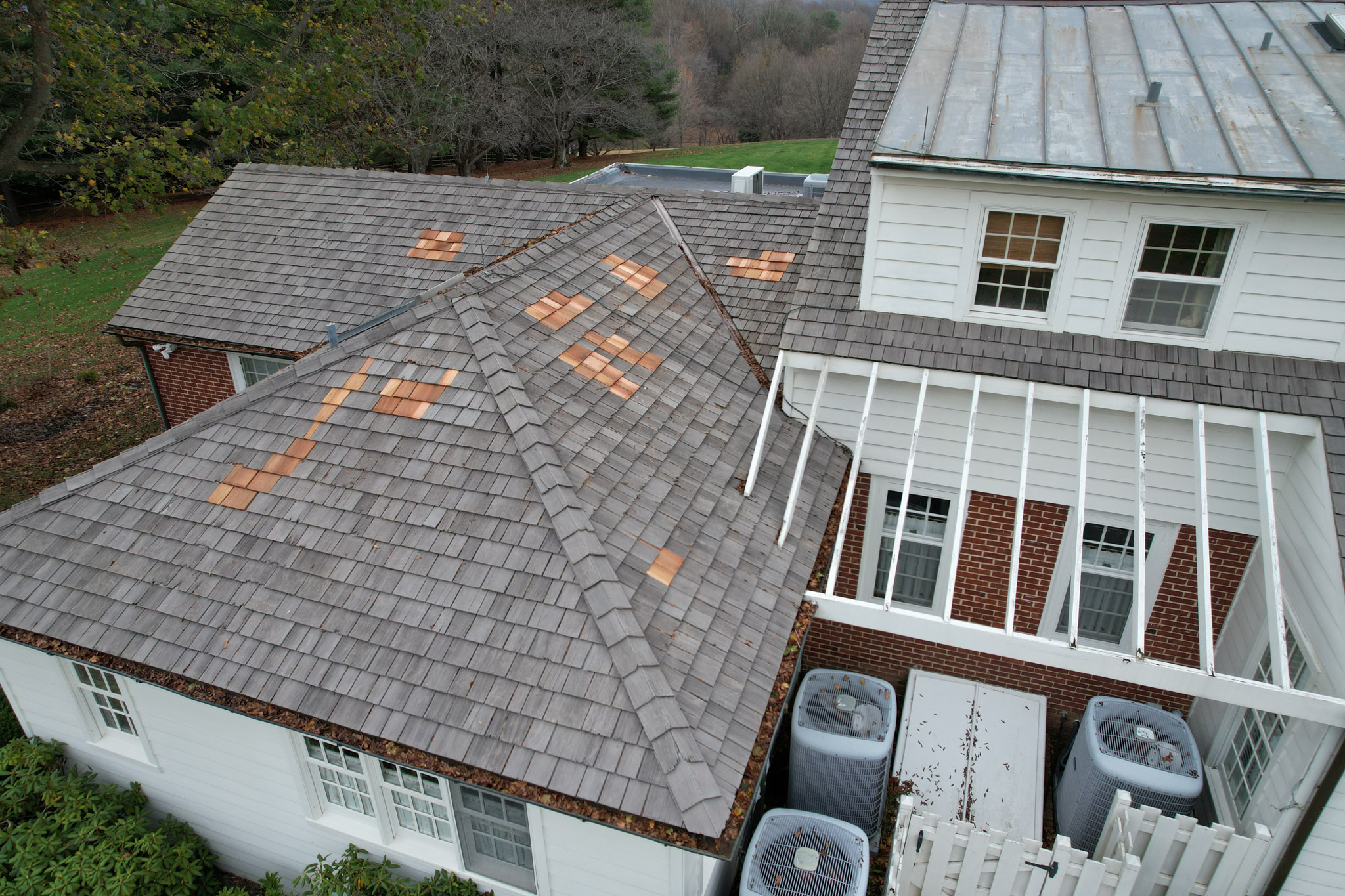 Seamless gutters being installed during a gutter replacement project in West Chester, PA