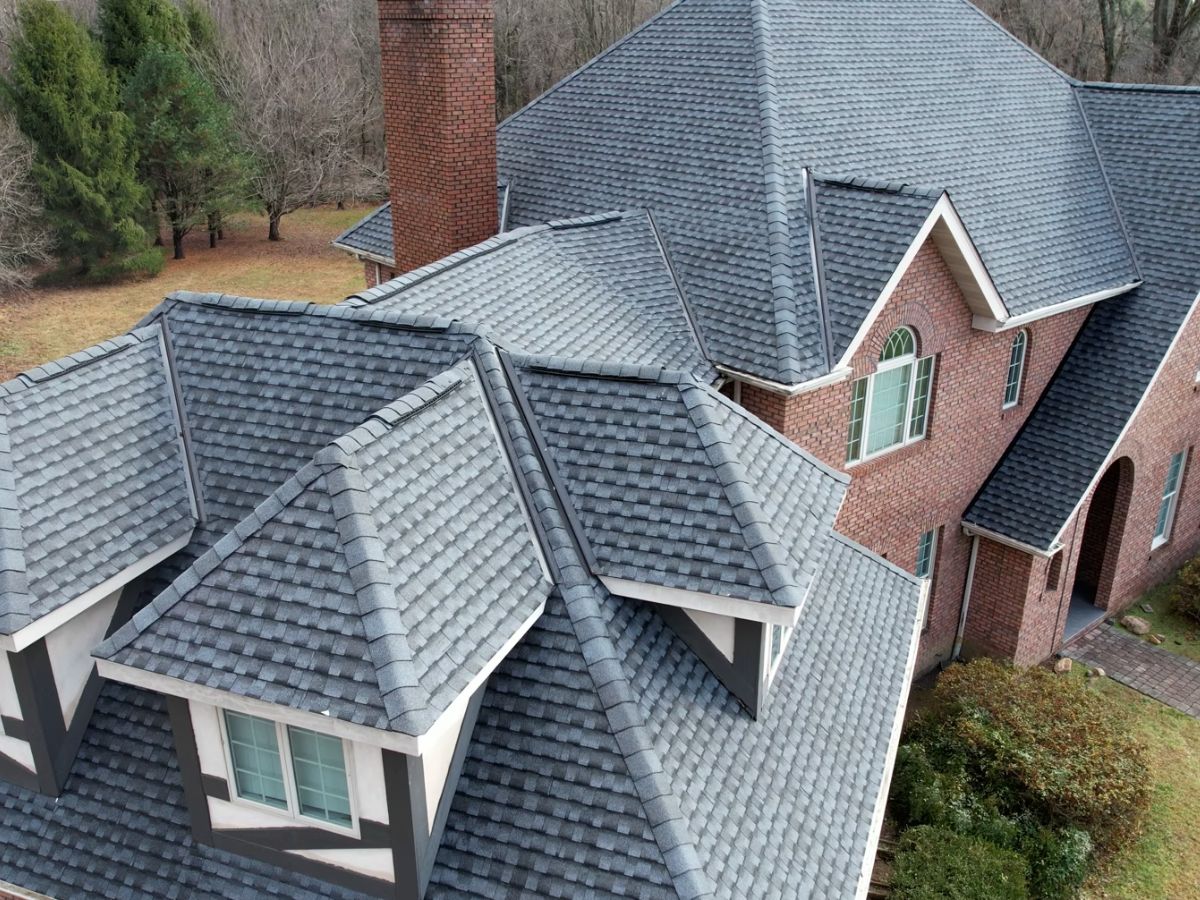 Completed gutter installation service in Port Deposit, MD protecting siding and foundation from runoff