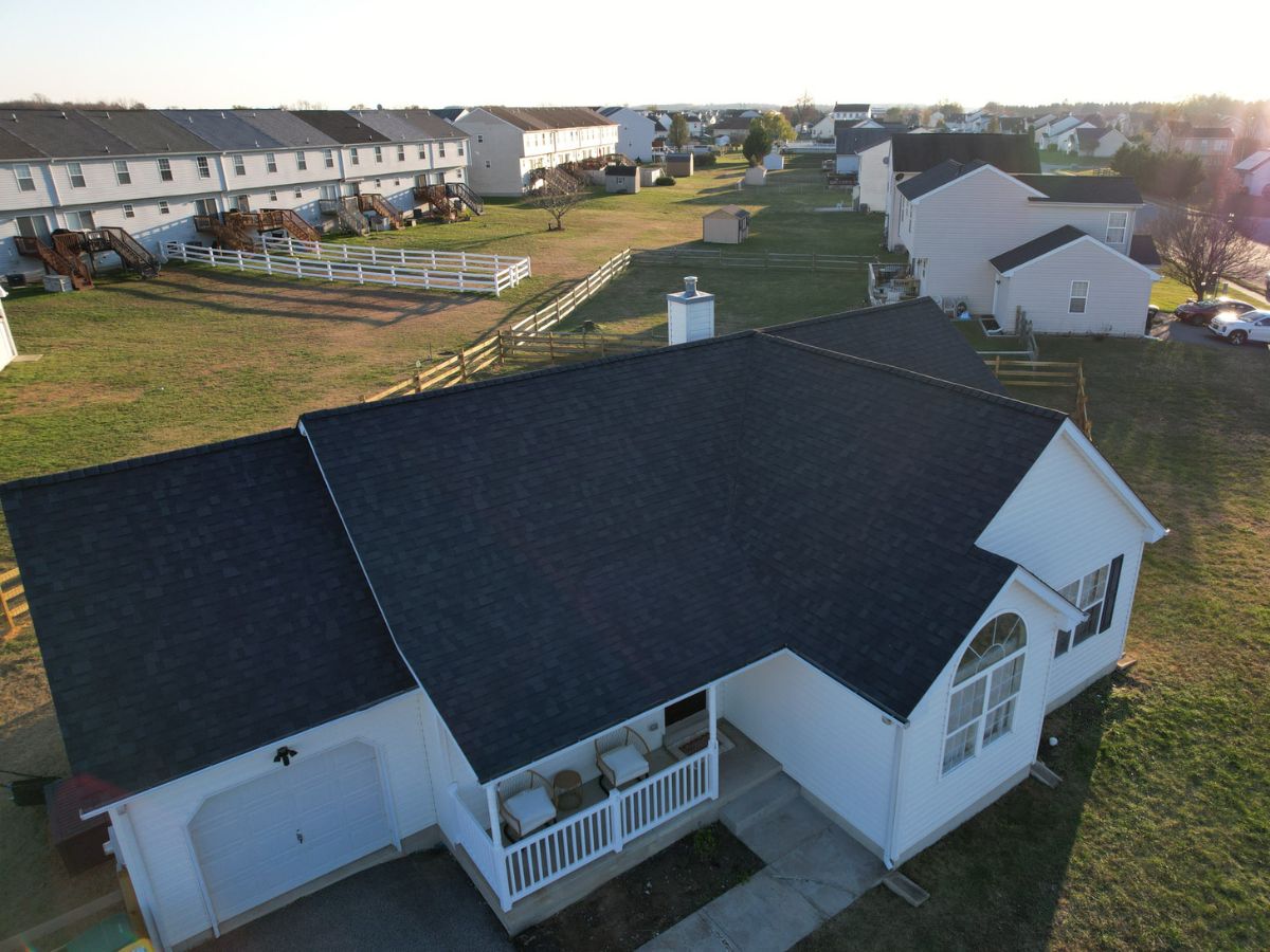 Professional gutter repair service completed on a Coatesville residential property